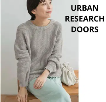 URBAN RESEARCH DOORS 코튼 슬라브 KNIT