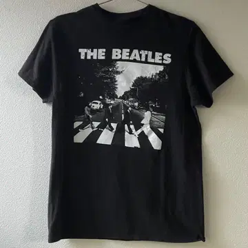 THE BEATLES 애비 로드 T셔츠 M사이즈 공식 블랙