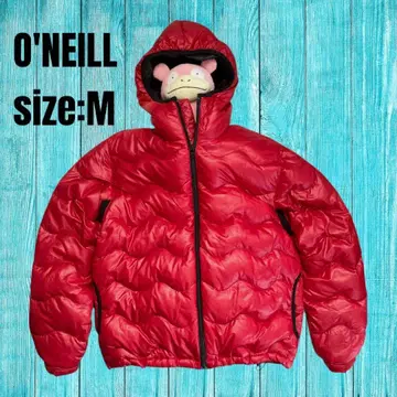 O'NEILL 다운 자켓 웨이브 퀼팅 M y2k 00s 빨간색
