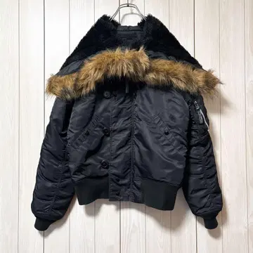 새상품급 Alpha industries N-2B 플라이트 자켓 M 블랙