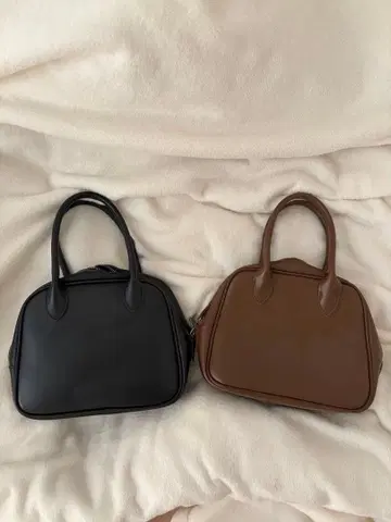가죽풍 핸드백 2세트 (블랙 브라운)