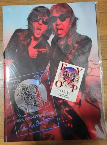 B'z LIVE-GYM 2025 -FYOP- 투어 팸플릿 스티커