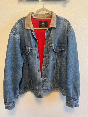 Lee 데님 자켓 코듀로이 카라 부착