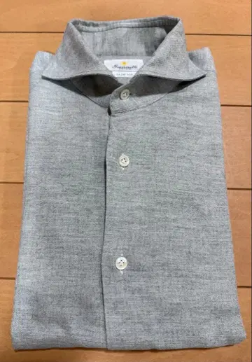 giannetto 캐주얼 셔츠 라이트 그레이 SLIM FITsize37