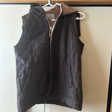 NATURAL LAUNDRY 후드 부착 퀼팅 베스트 M