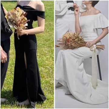 오프숄더 머메이드 드레스 2벌 웨딩 드레스