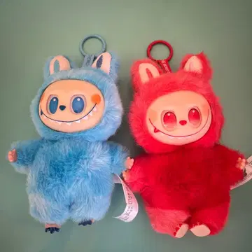 푹신푹신 봉제 인형 파랑과 빨간색 20cm