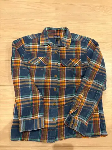 고배색 patagonia 오가닉 코튼 체크 플란넬 셔츠