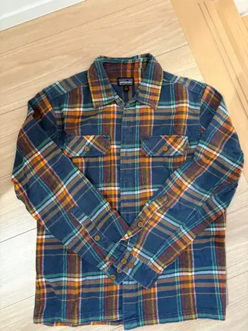 고배색 patagonia 오가닉 코튼 체크 플란넬 셔츠