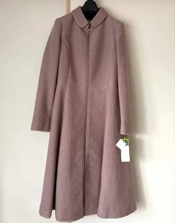 SO CLOSE 핑크 베이지 울 혼방 롱 코트 L 사이즈