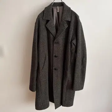 ms braque 그린 계열 체스터 코트 울 혼방