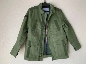 TOMMY HILFIGER 올리브 그린 밀리터리 자켓 S/P