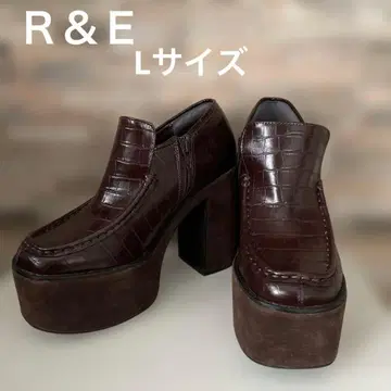 R&E 크로커다일풍 브라운 로퍼