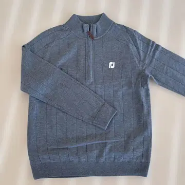 FJ 골프용 그레이 긴팔 스웨터