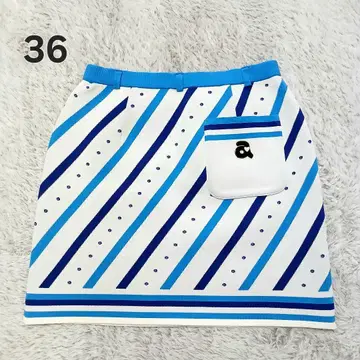 [ 새상품급 ] 알치비오 니트 스커트 골프웨어 리버서블 36