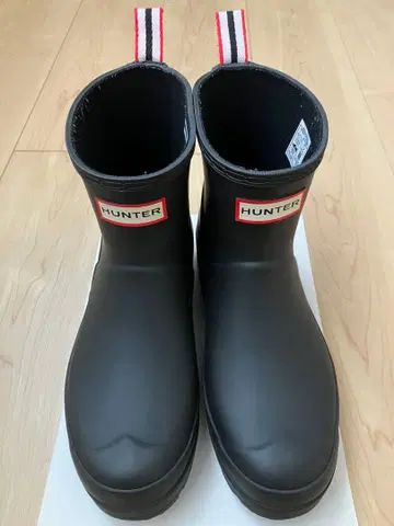HUNTER 헌터 블랙 숏부츠