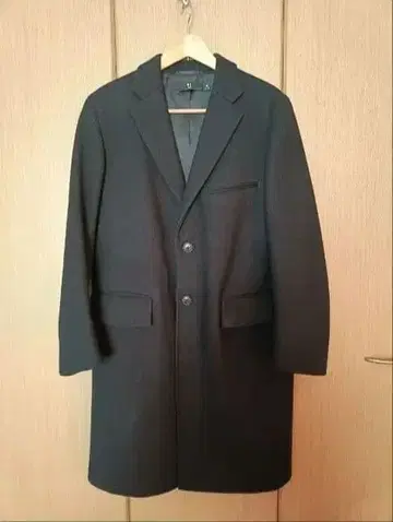 새상품급 유니클로+J 남성용 체스터 코트 블랙 M