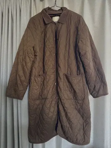 2way 브라운 퀼팅 자켓