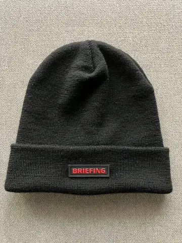 BRIEFING 니트 모자 블랙 BRG223M94