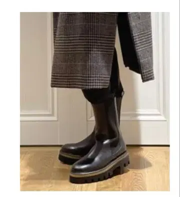 SARTORE 사이드 고어 부츠 첼시 부츠 블랙 37