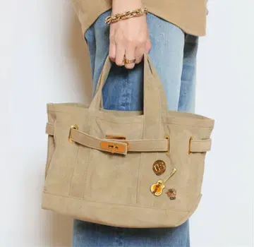 시타 파란티카 카나구츠키 미니 토트백 베이지