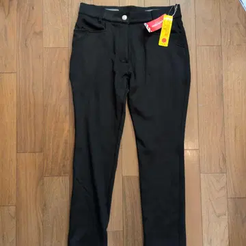 [새상품 미사용] 마리 끌레르 보온성 블랙 팬츠 LL