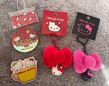 헬로키티 키링 스티커 아이러브헬로키티 세트