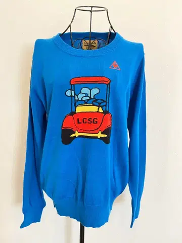 le coq sportif 골프 카트 패턴 스웨터 L