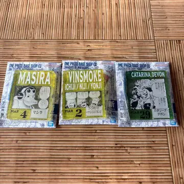 원피스 베이스샵 복권 아크릴 블록 참 세트