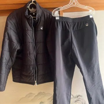 혼마 골프 가을 겨울 방한 셋업 블랙 중고품