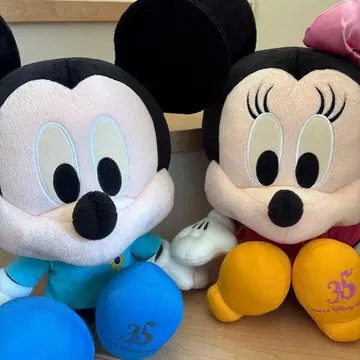 미키 미니 봉제 인형 35주년 기념 디즈니랜드 게임
