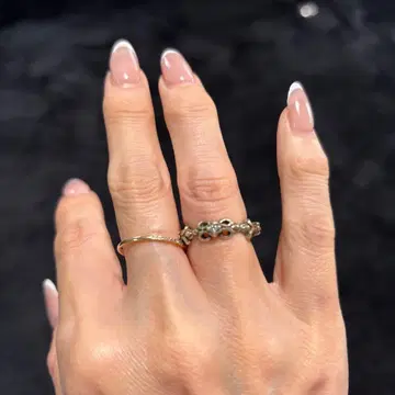 알페이지 실버 지르코니아 반지