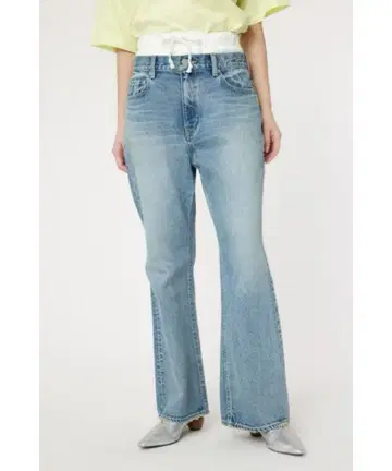 RODEO CROWNS WIDE BOWL 레이어드 허리 플레어 데님