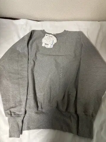 데드스탁 챔피온 리버스 위브 단색 노란색 택 맨투맨 L