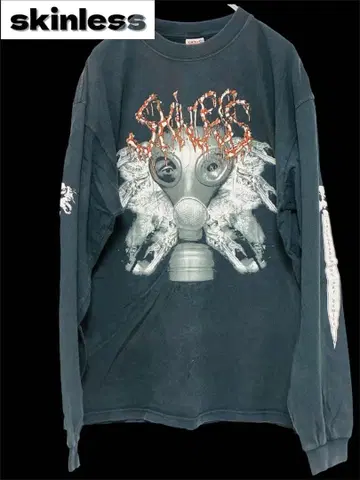 [ 데스 메탈 ] 초레어 [ 빈티지 ] Skinless 밴딩 롱 T셔츠