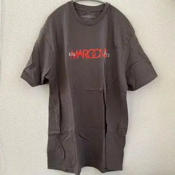 MAROON 5 티셔츠 XL 다크 브라운