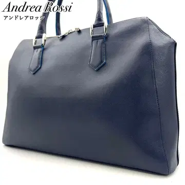 고품질 안드레아 로시 비즈니스 백 브리프 케이스 A4 수납 가능 네이비