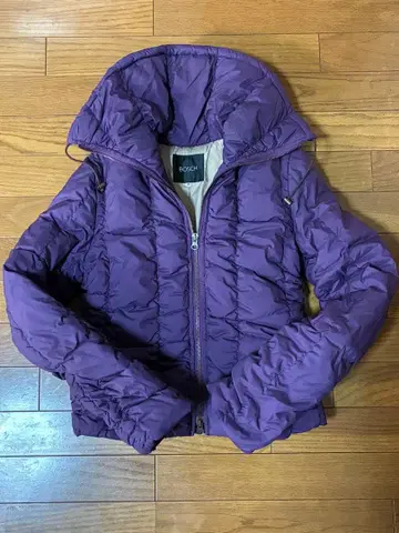 숏 기장 개더 다운 자켓 BOSCH 퍼플 S