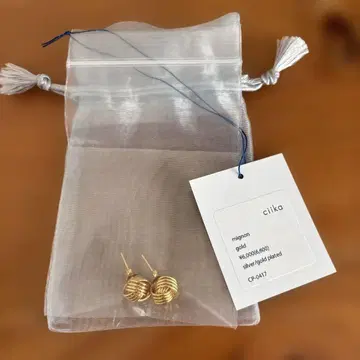 cilka mignon 골드 실버 귀걸이