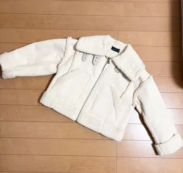 EMODA 숏 페이크 무스탕 블루종 아우터