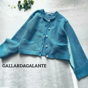 [새상품급] GALLARDAGALANTE 가디건 니트 펄 단추