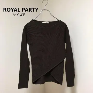 니트 ROYAL PARTY/로얄 파티 상의 긴팔 브라운