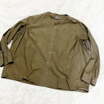 새상품급! 오로네 일본제 긴팔 블라우스 모카 브라운