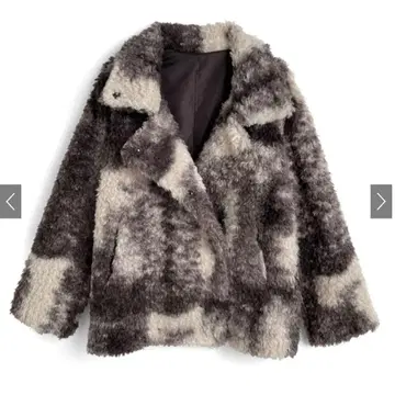 GRL 옷깃 2Way 믹스 컬러 보아 블루종[ask146]