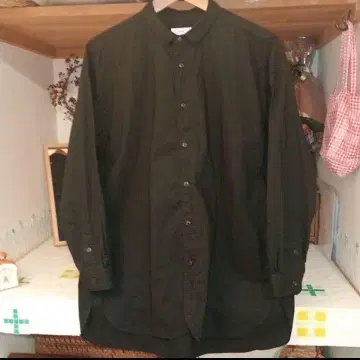 prit 레귤러 카라 와이드 셔츠 블랙