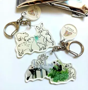 어드벤처 월드 x 조수기화 아크릴 키링 x 2