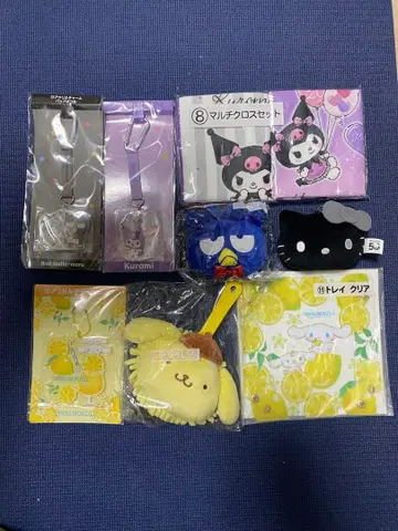 산리오 당첨 복권 묶음 판매 8세트 쿠로미 키티 시나모롤