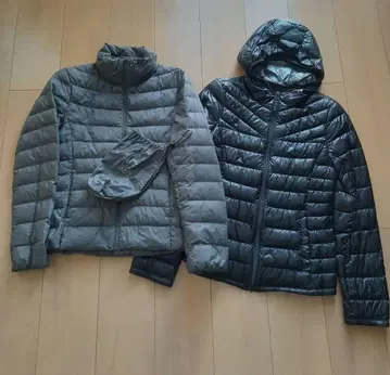 유니클로 라이트 다운 2점 S