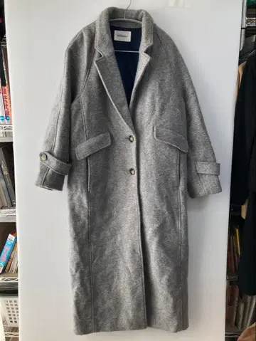 MOUSSY 그레이 체스터 코트 사이즈 2