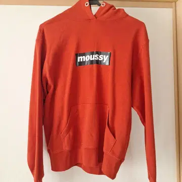 moussy 후드 부착 후드티 오렌지